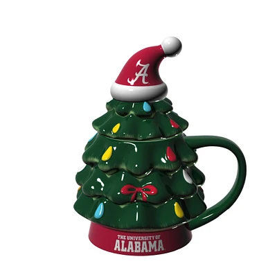 Alabama Crimson Tide 14oz. Christmas Tree Mug With Lid