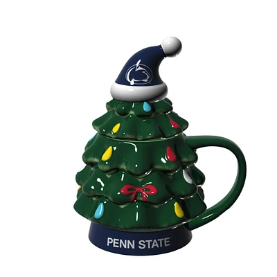 Penn State Nittany Lions 14oz. Christmas Tree Mug With Lid