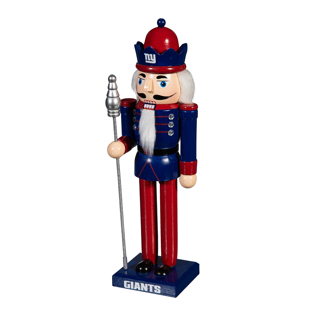 New York Giants 12" Wooden Nutcracker Statue