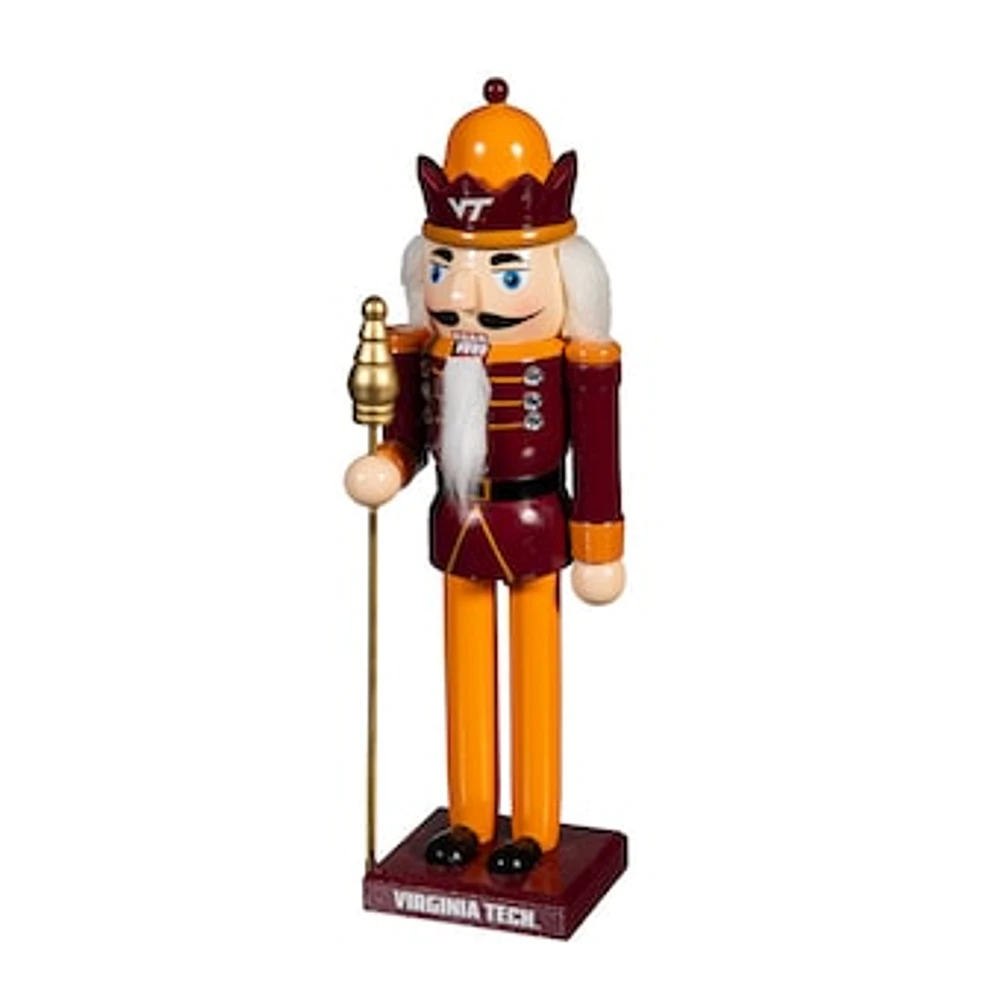 Virginia Tech Hokies 12" Wooden Nutcracker Statue