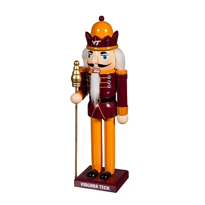 Virginia Tech Hokies 12" Wooden Nutcracker Statue