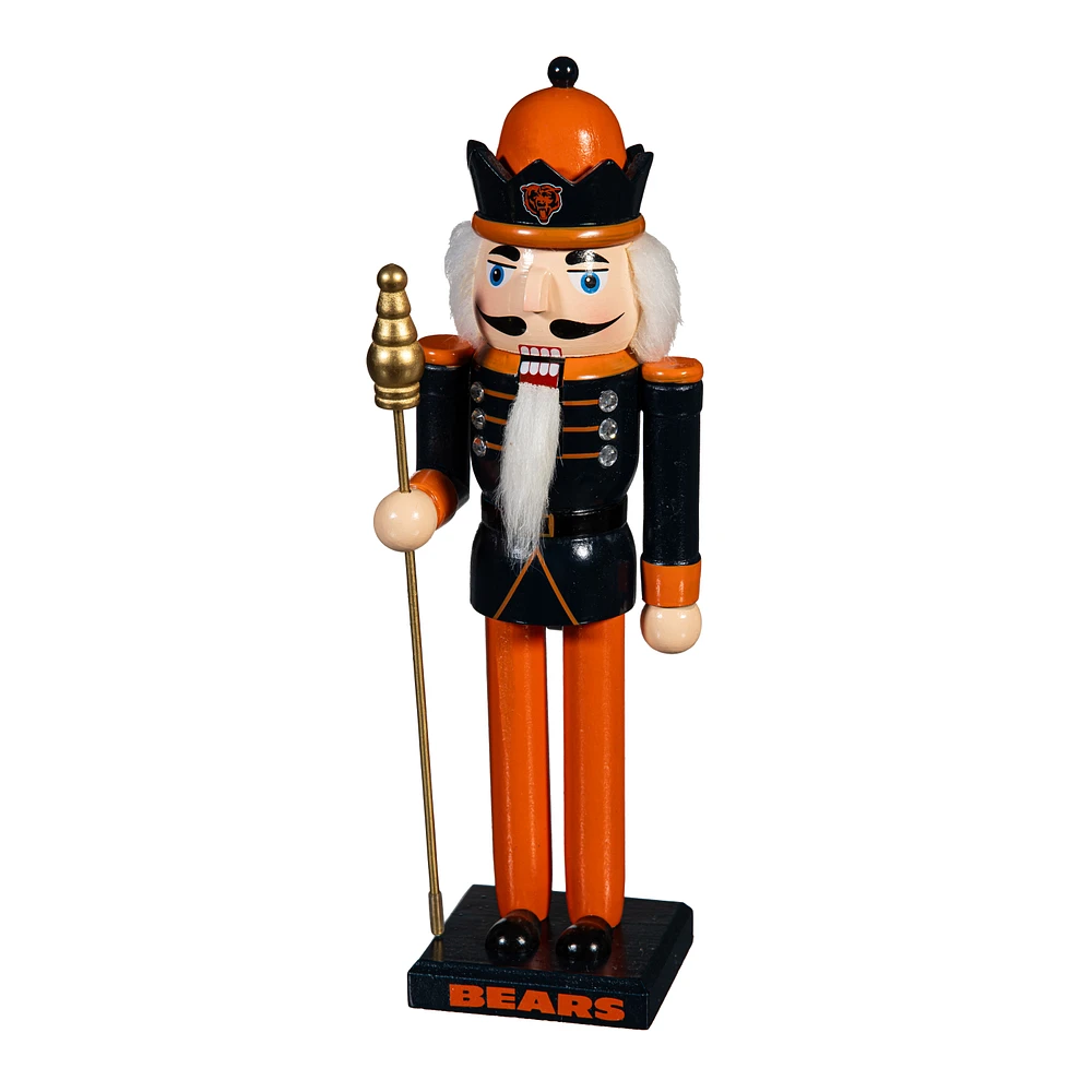 Chicago Bears 12" Wooden Nutcracker Statue