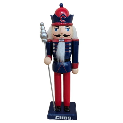 Chicago Cubs 12" Wooden Nutcracker Statue