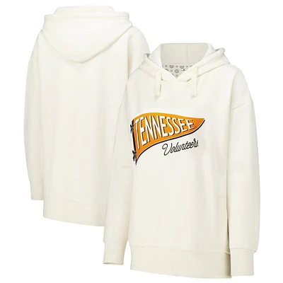 Women's Pressbox Cream Tennessee Volunteers Marni Pullover Hoodie
