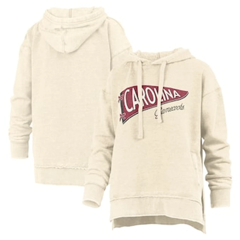 Women's Pressbox Cream South Carolina Gamecocks Marni Pullover Hoodie