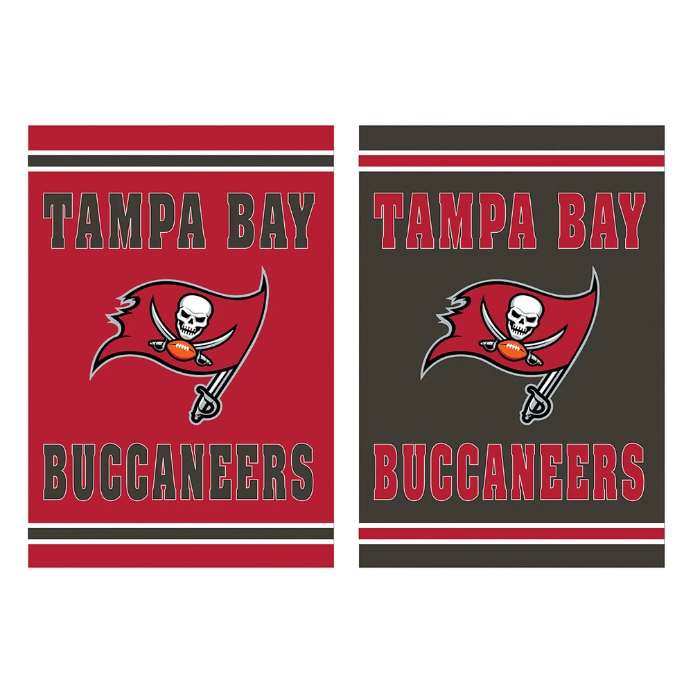 Tampa Bay Buccaneers 12.5" x 18" Double-Sided Embossed Suede Garden Flag