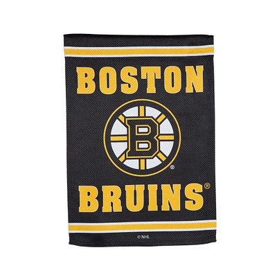 Boston Bruins 12.5" x 18" Double-Sided Embossed Suede Garden Flag