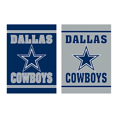 Dallas Cowboys 12.5" x 18" Double-Sided Embossed Suede Garden Flag