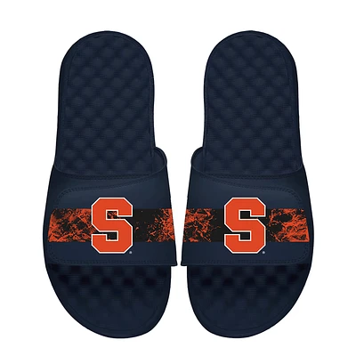 Men's ISlide Navy Syracuse Orange Distressed Slide Sandals