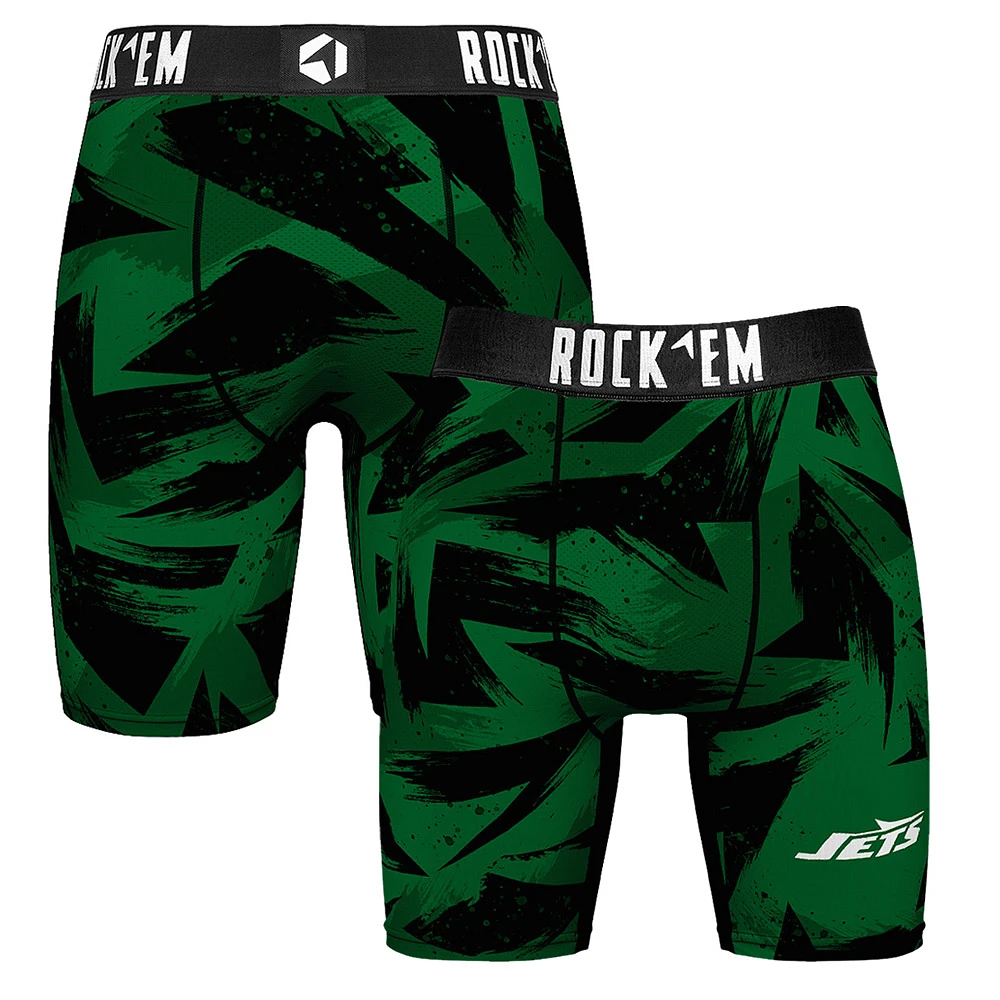 Men's Rock Em Socks Green New York Jets Game Paint Boxer Briefs