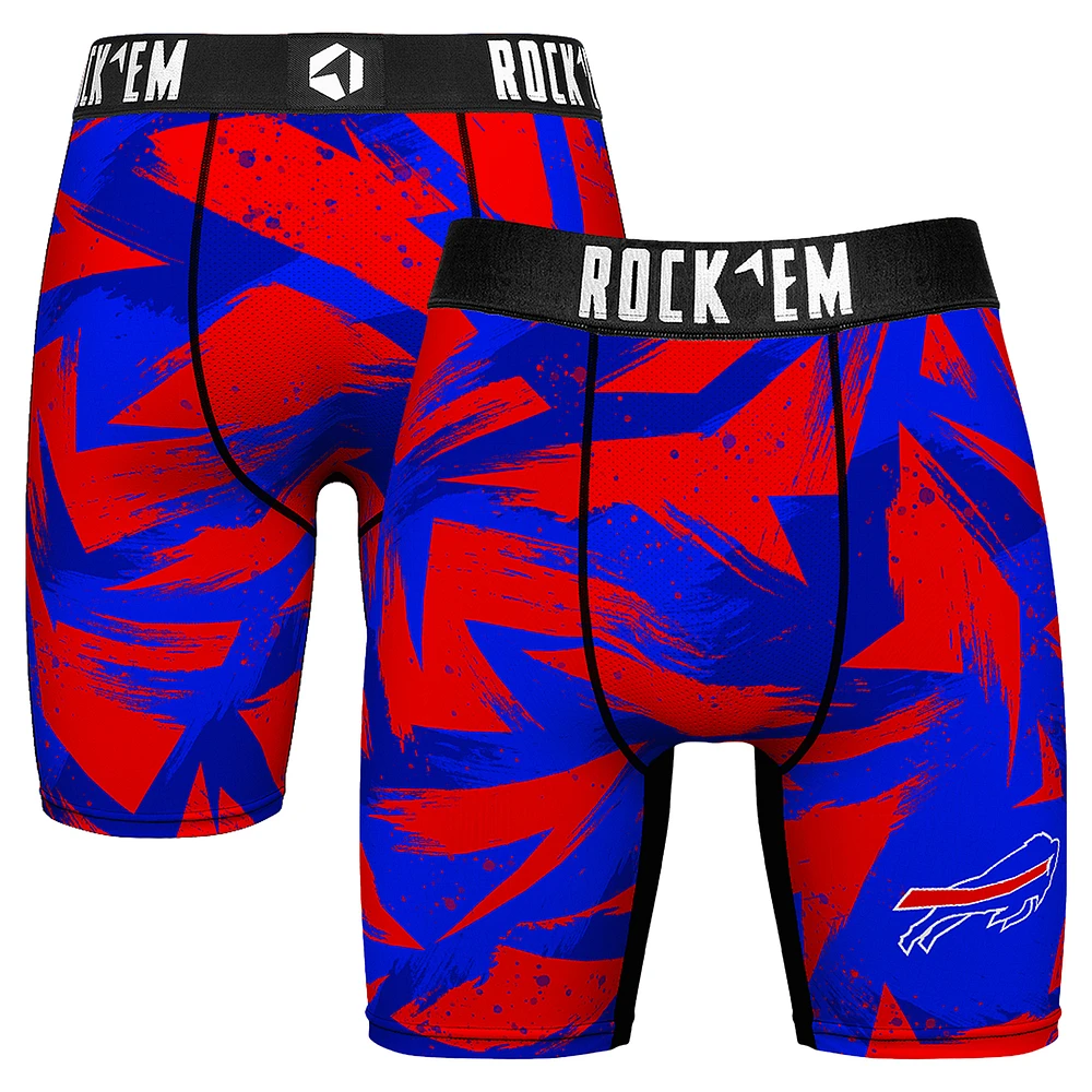 Men's Rock Em Socks Royal Buffalo Bills Game Paint Boxer Briefs