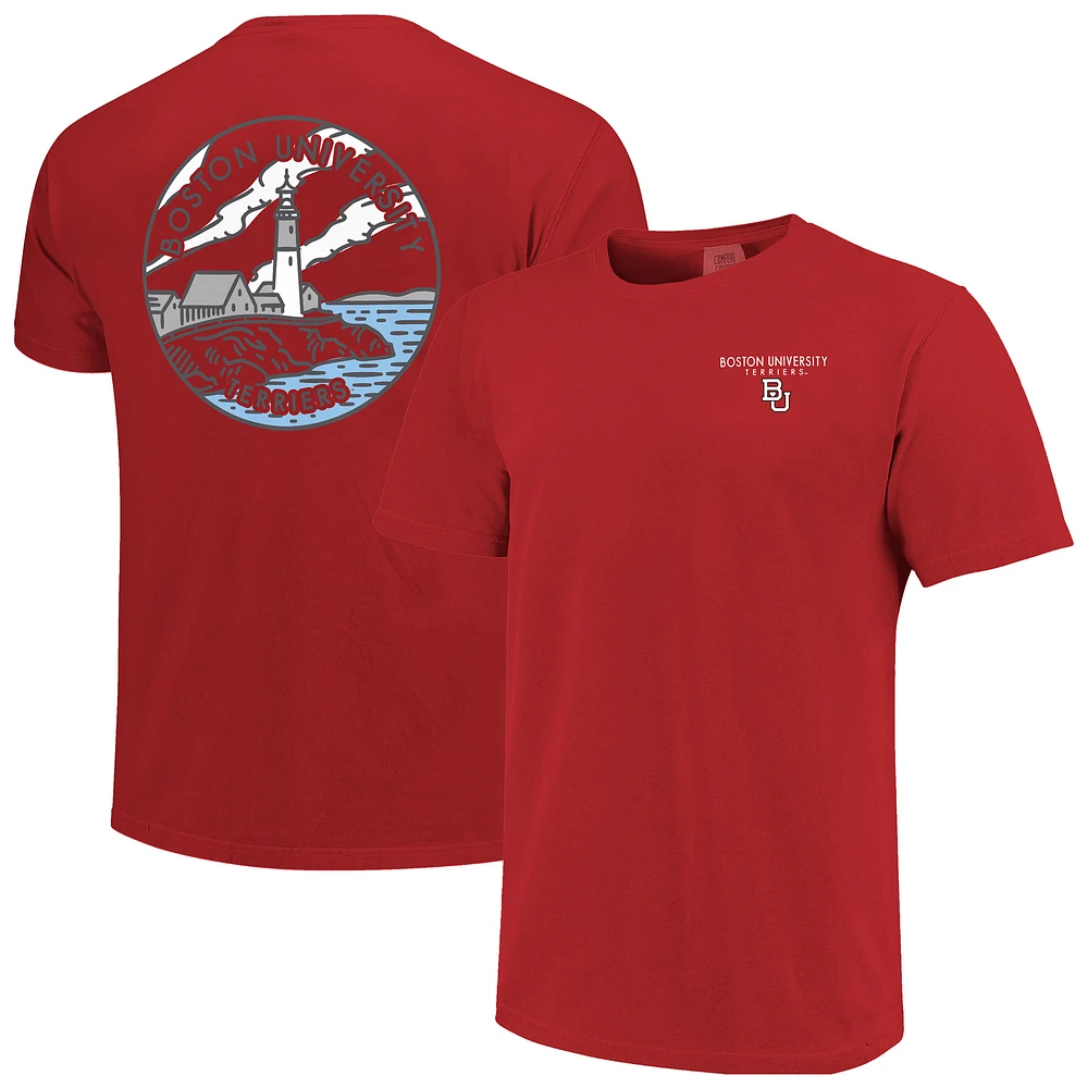 Unisex Scarlet Boston University Scenic Comfort Colors T-Shirt