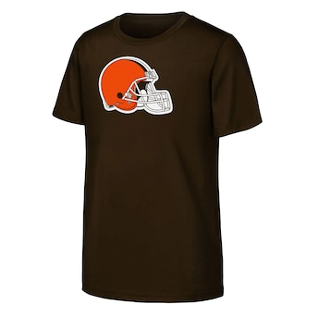 Youth Outerstuff Brown Cleveland Browns Primary Logo T-Shirt