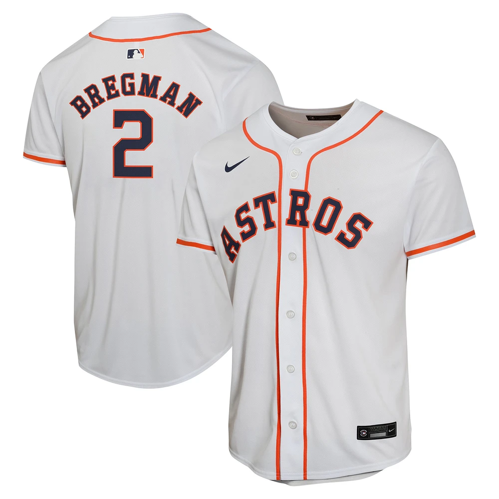 Youth Nike Alex Bregman White Houston Astros Home Game Player Jersey