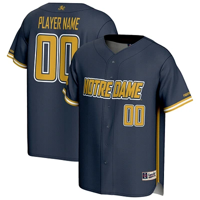 Youth GameDay Greats Navy Notre Dame Fighting Irish NIL Pick-A-Player Baseball Lightweight Jersey