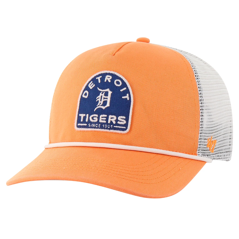 Men's '47 Orange Detroit Tigers Cypress Trucker Hitch Adjustable Hat