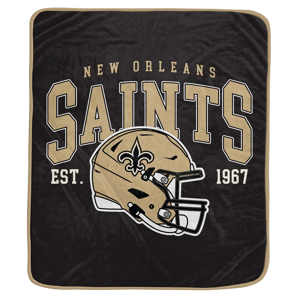 Pegasus New Orleans Saints Vintage Arch Ultra Soft 50" x 60" Blanket