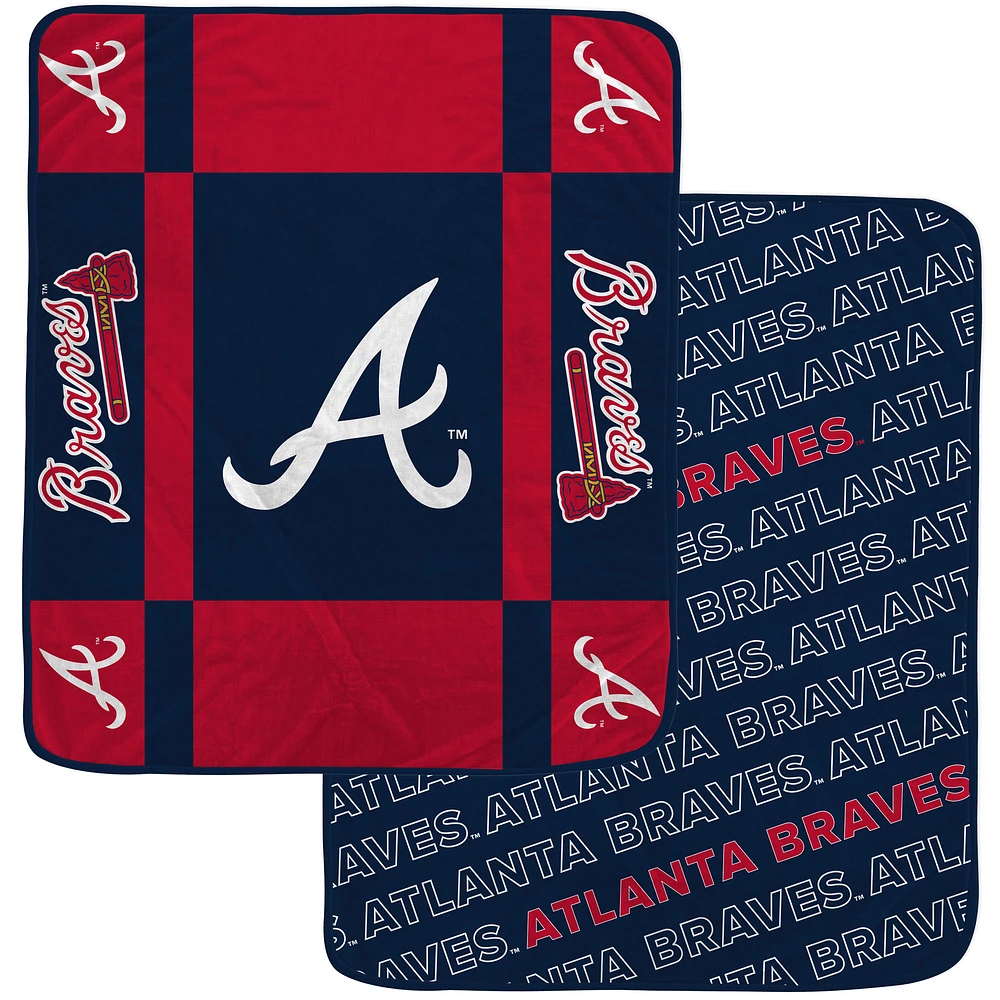 Pegasus Atlanta Braves 60” x 70” Reverse Block Double-Sided Ultra Cozy Blanket