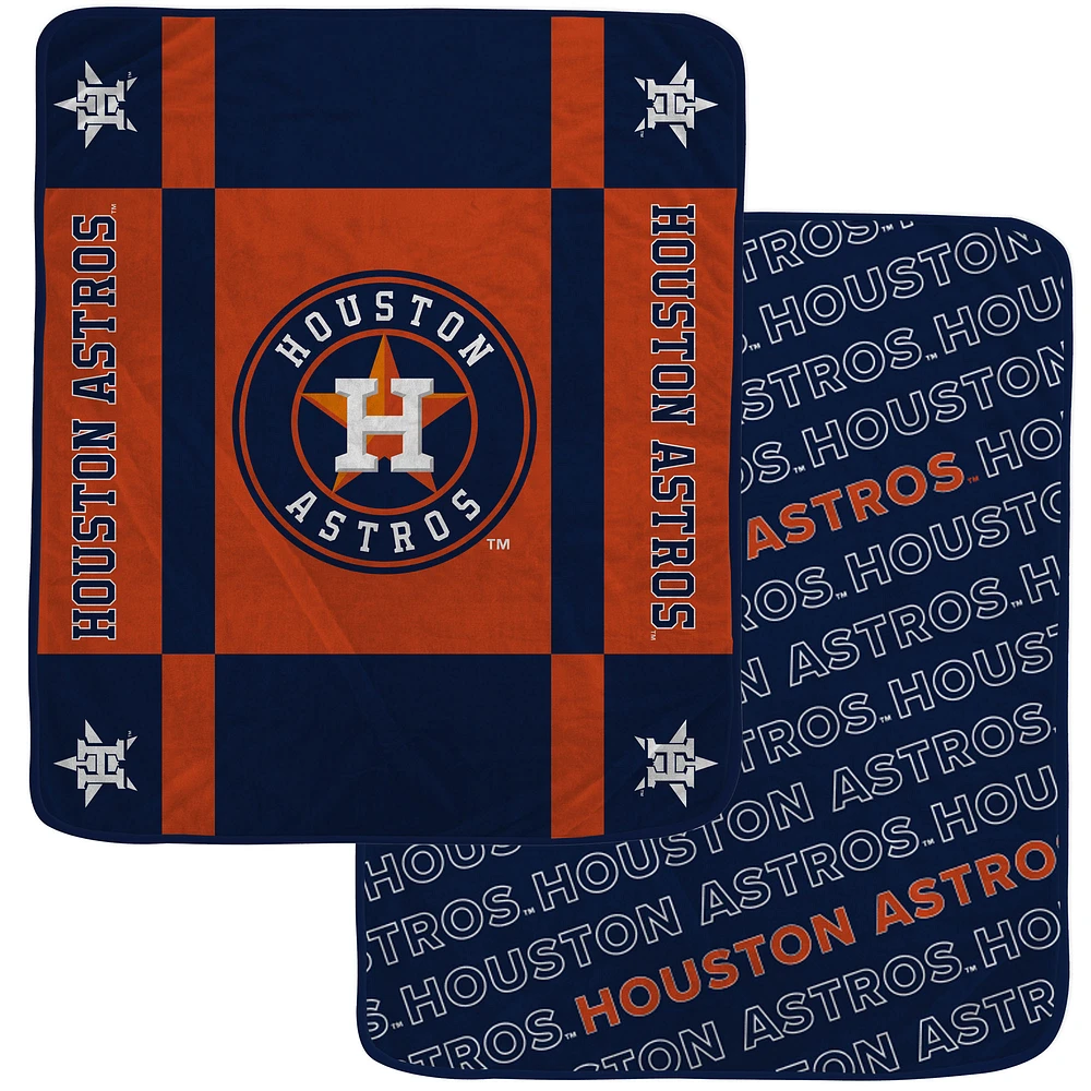 Pegasus Houston Astros 60” x 70” Reverse Block Double-Sided Ultra Cozy Blanket