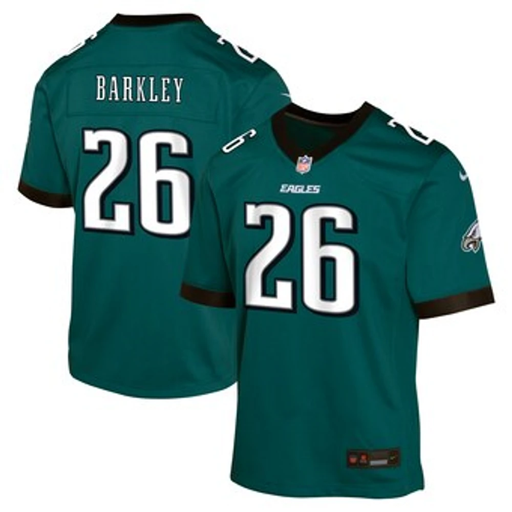 Youth Nike Saquon Barkley Green Philadelphia Eagles Game Jersey