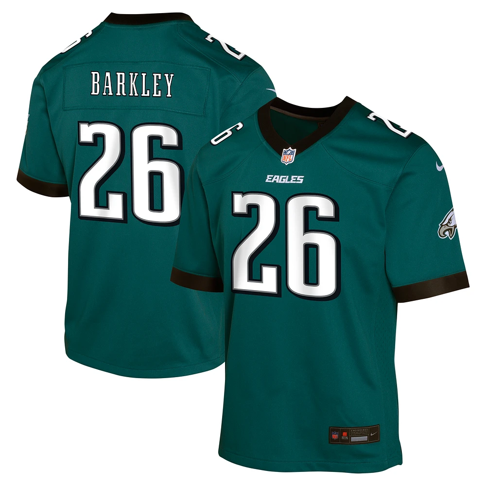 Youth Nike Saquon Barkley Green Philadelphia Eagles Game Jersey