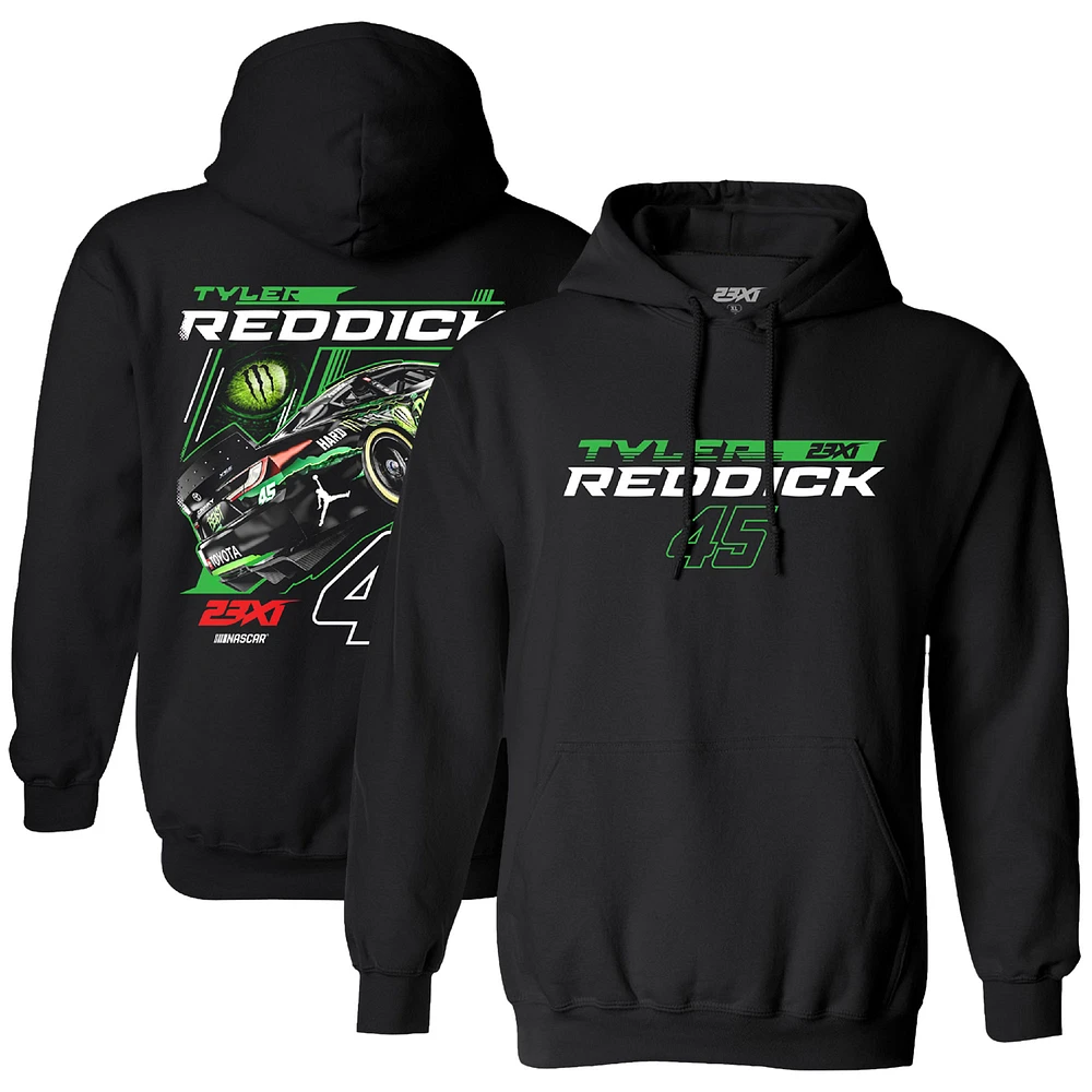 Men's 23XI Racing Black Tyler Reddick Beast Pullover Hoodie