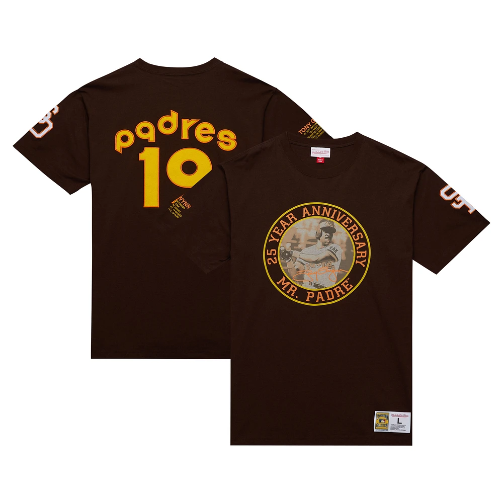 Men's Mitchell & Ness Tony Gwynn San Diego Padres Legends Photo Real T-Shirt