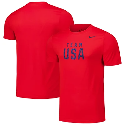 Men's Nike Red Team USA Legend Performance T-Shirt