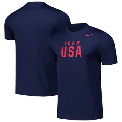 Men's Nike Navy Team USA Legend Performance T-Shirt