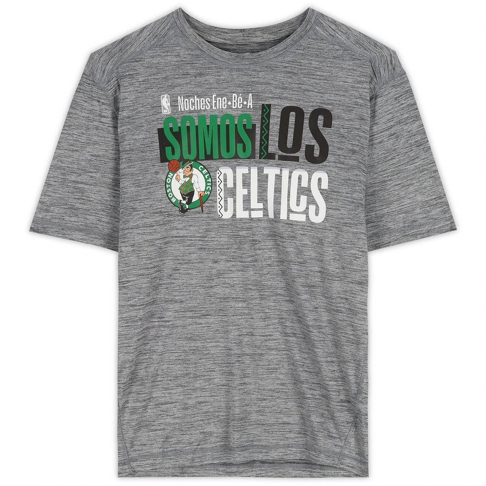 Boston Celtics Team-Issued Gray "Los Celtics" T-Shirt from the - NBA Season
