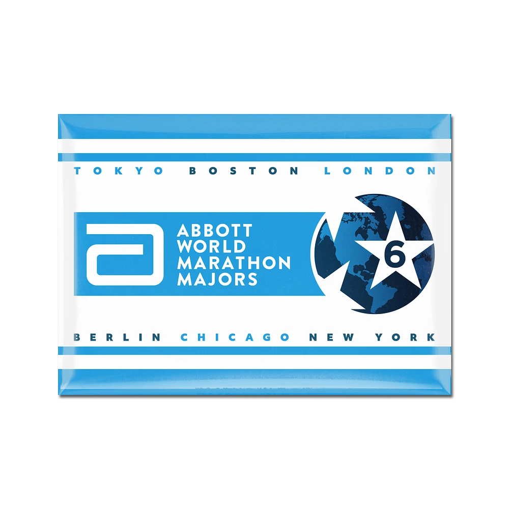 WinCraft Abbott World Marathon Majors 3.5" Six-Star Fridge Magnet
