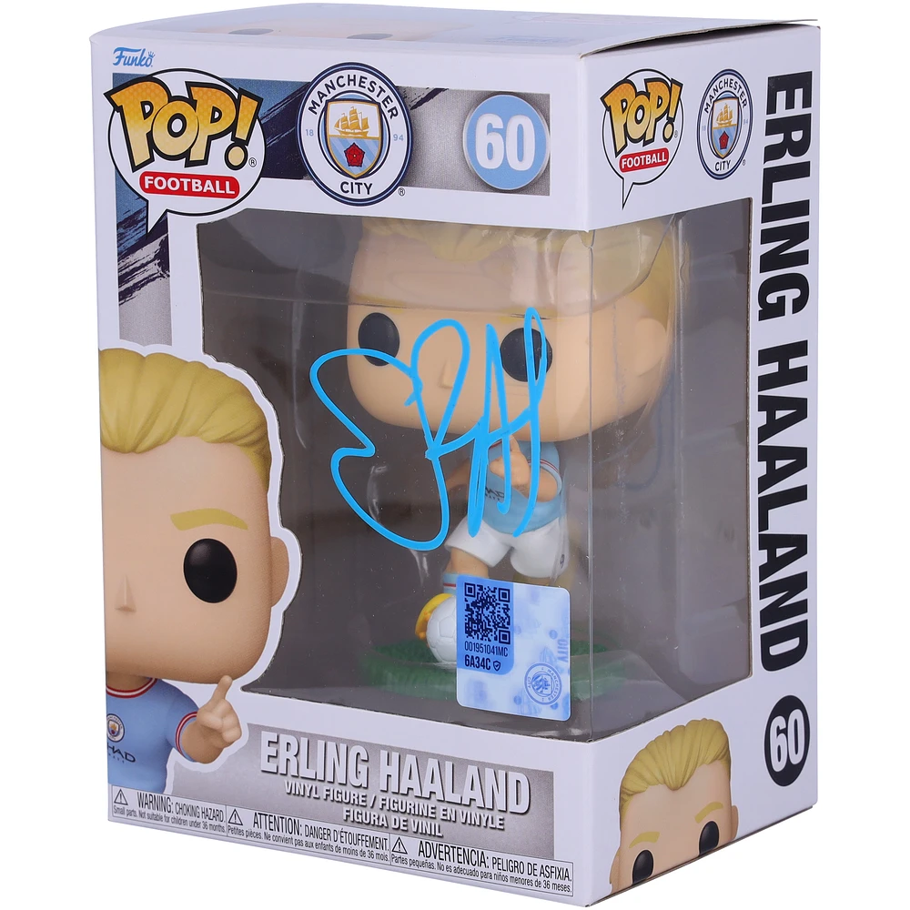 Erling Haaland Manchester City Autographed #60 Funko Pop! Vinyl Figure