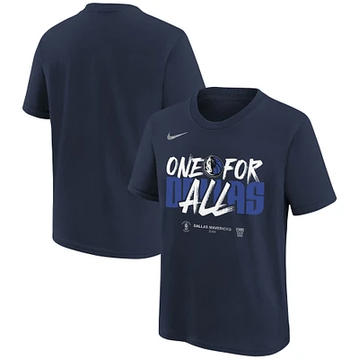 Youth Nike Navy Dallas Mavericks 2024 NBA Playoffs Mantra T-Shirt
