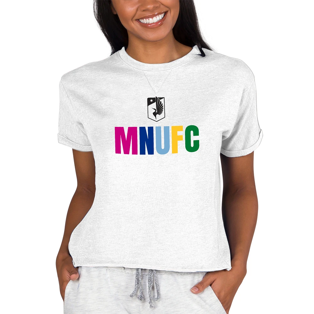 Women's Concepts Sport Oatmeal Minnesota United FC Mainstream Terry Top