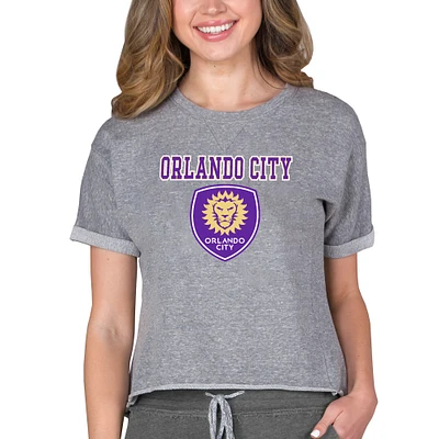 Women's Concepts Sport Gray Orlando City SC Mainstream Terry Top