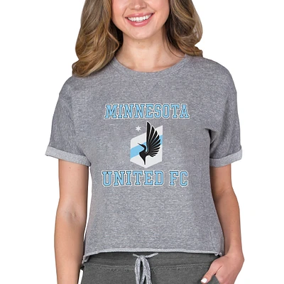 Women's Concepts Sport Gray Minnesota United FC Mainstream Terry Top