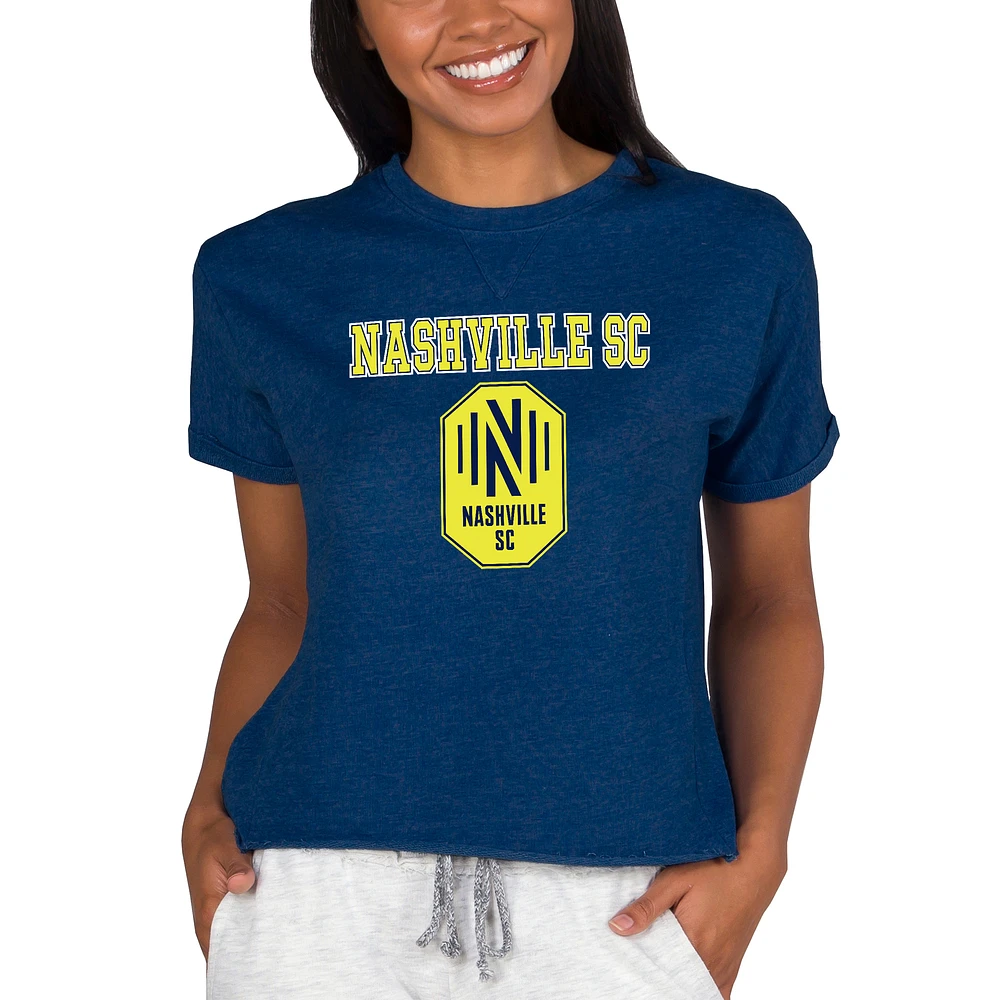 Women's Concepts Sport Navy Nashville SC Mainstream Terry Top