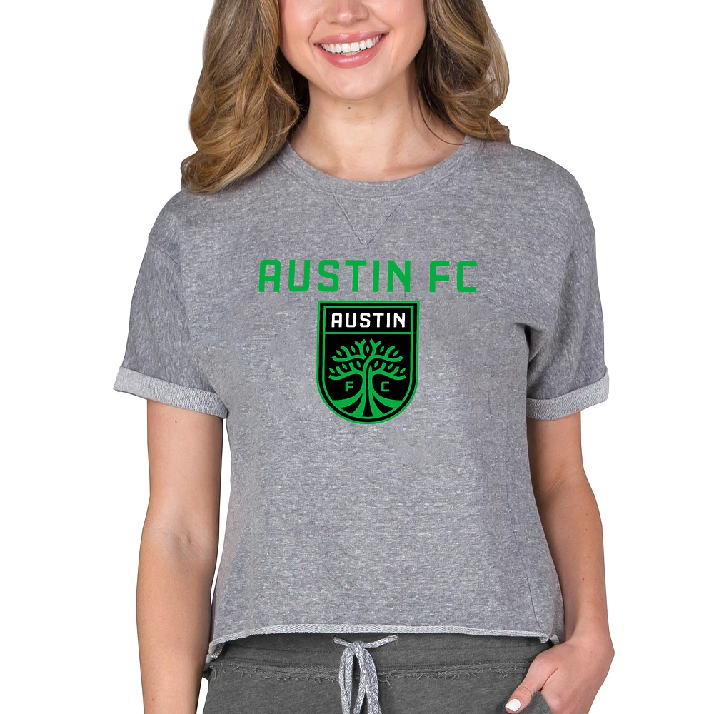 Women's Concepts Sport Gray Austin FC Mainstream Terry Top