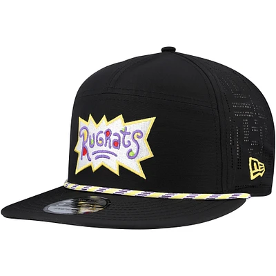 Men's New Era Black Rugrats Rope Trucker 9FIFTY Snapback Hat