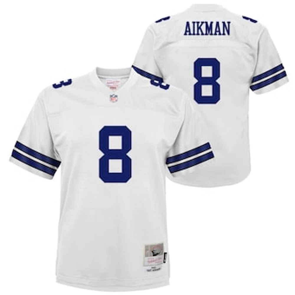 Youth Mitchell & Ness Troy Aikman White Dallas Cowboys 1992 Legacy Jersey