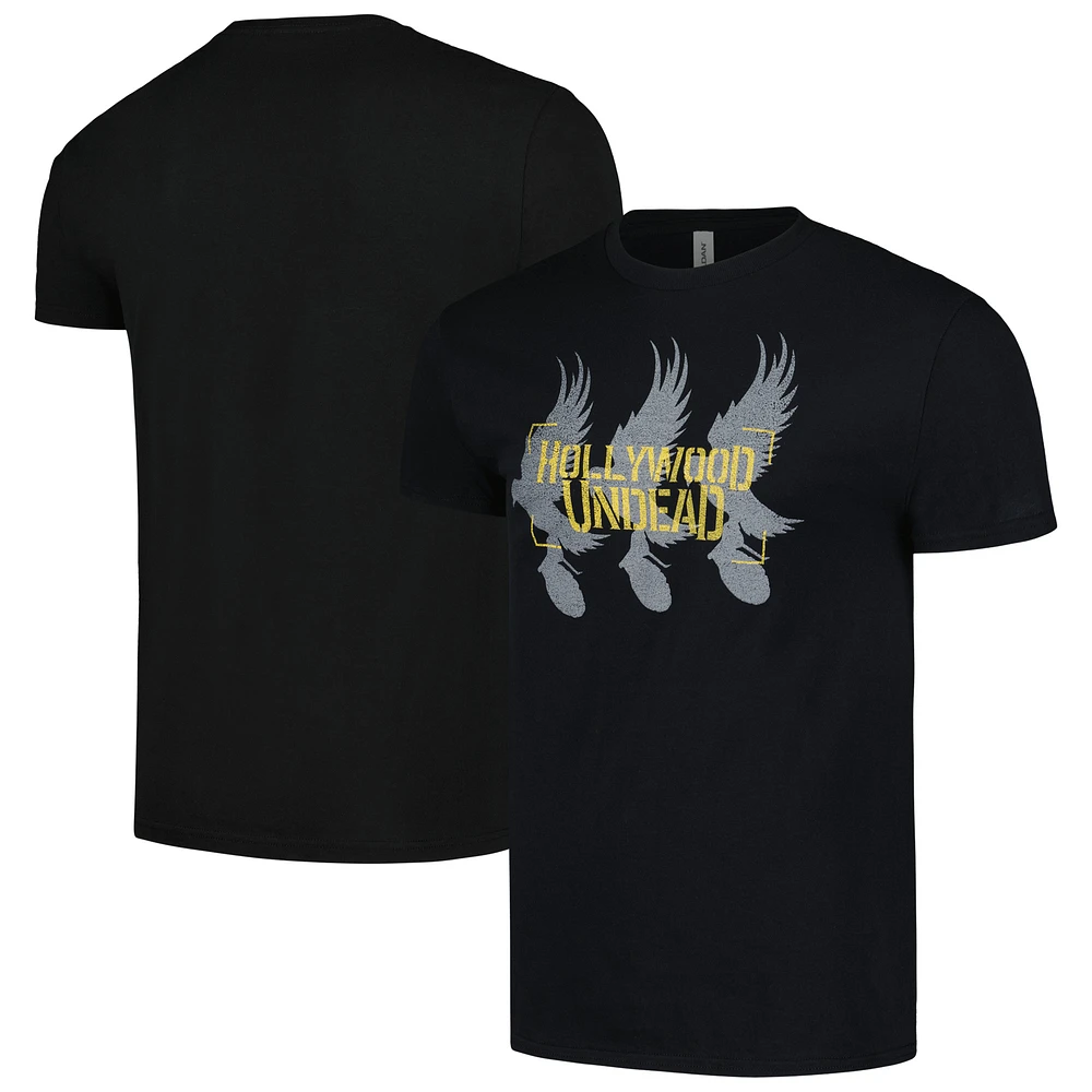 Men's Black Hollywood Undead Tri-Dove Graphic T-Shirt