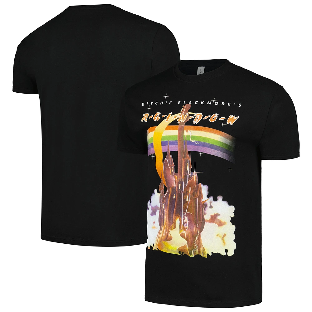 Men's Black Rainbow Castle Graphic T-Shirt