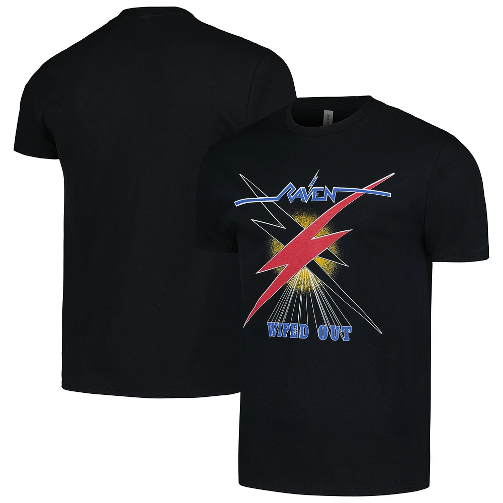 Men's Black Raven Wiped Out Graphic T-Shirt