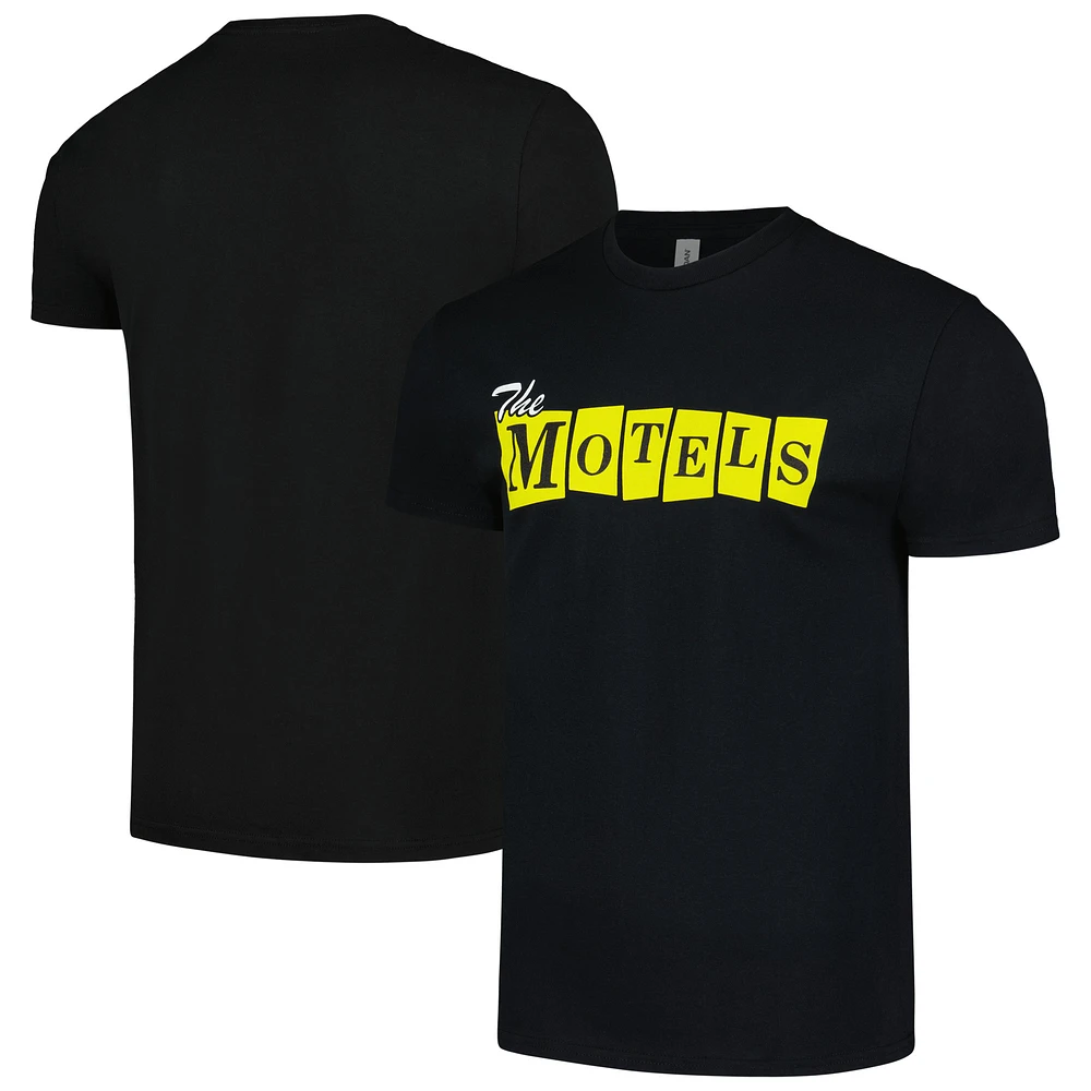 Men's Black The Motels Cut Out Graphic T-Shirt