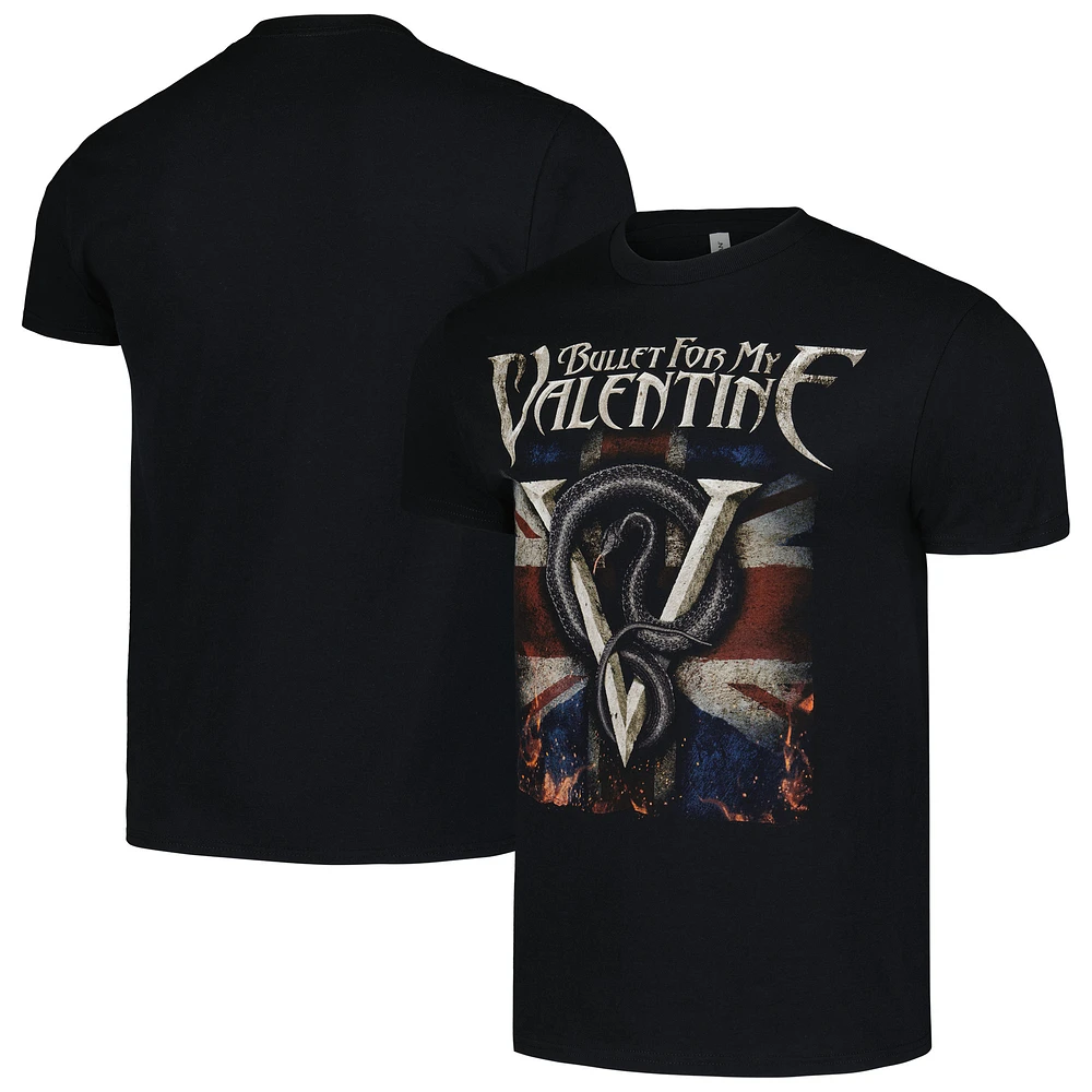 Men's Black Bullet for My Valentine Venom Graphic T-Shirt