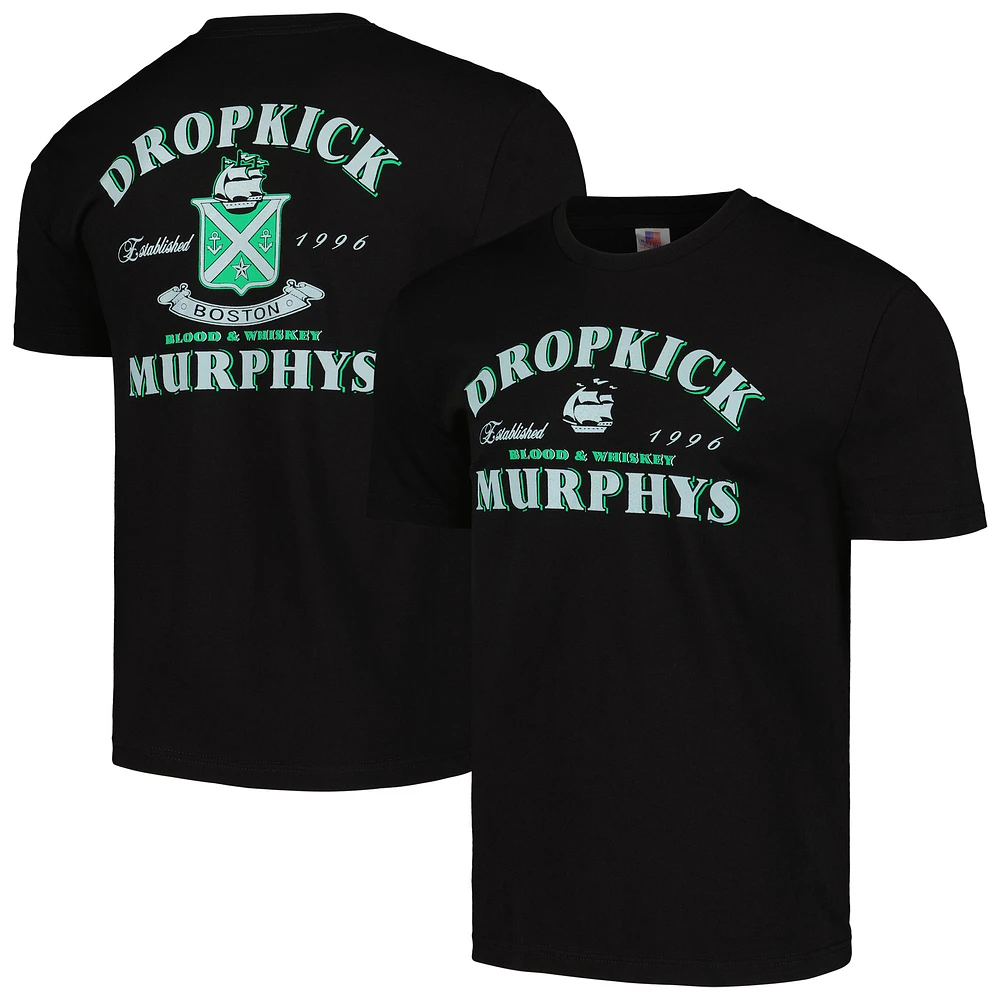Men's Black Dropkick Murphys Whiskey Graphic T-Shirt