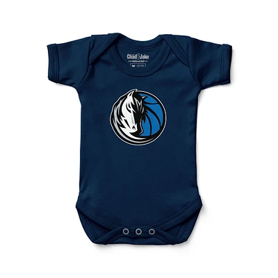 Newborn & Infant Chad Jake Navy Dallas Mavericks Primary Logo Bodysuit