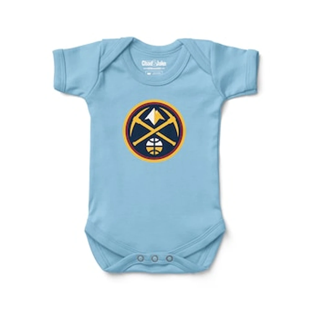 Newborn & Infant Chad Jake Light Blue Denver Nuggets Primary Logo Bodysuit