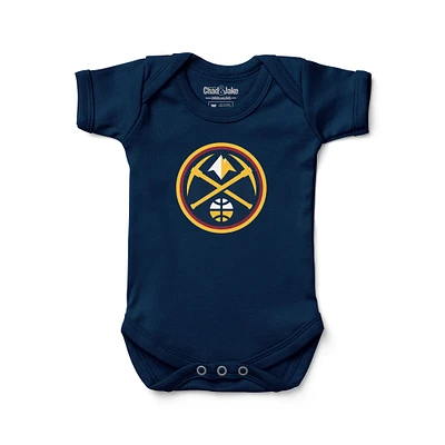 Newborn & Infant Chad Jake Navy Denver Nuggets Primary Logo Bodysuit