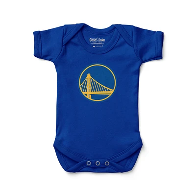 Newborn & Infant Chad Jake Royal Golden State Warriors Primary Logo Bodysuit